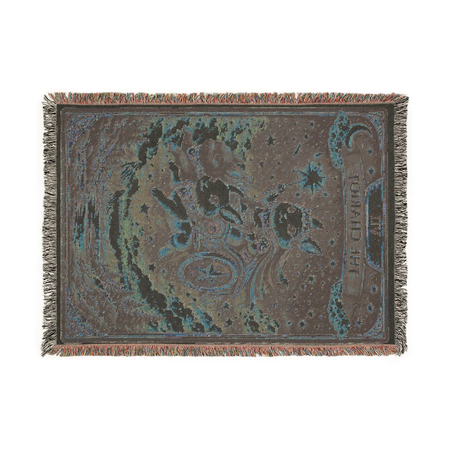 The Chariot Tarot Card Rabbit Woven Blanket/Throw - 100% Cotton