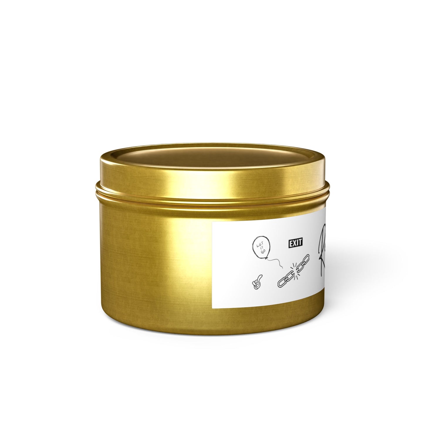 Small Soy Candle in Tin - "Release What No Longer Serves" (4oz)
