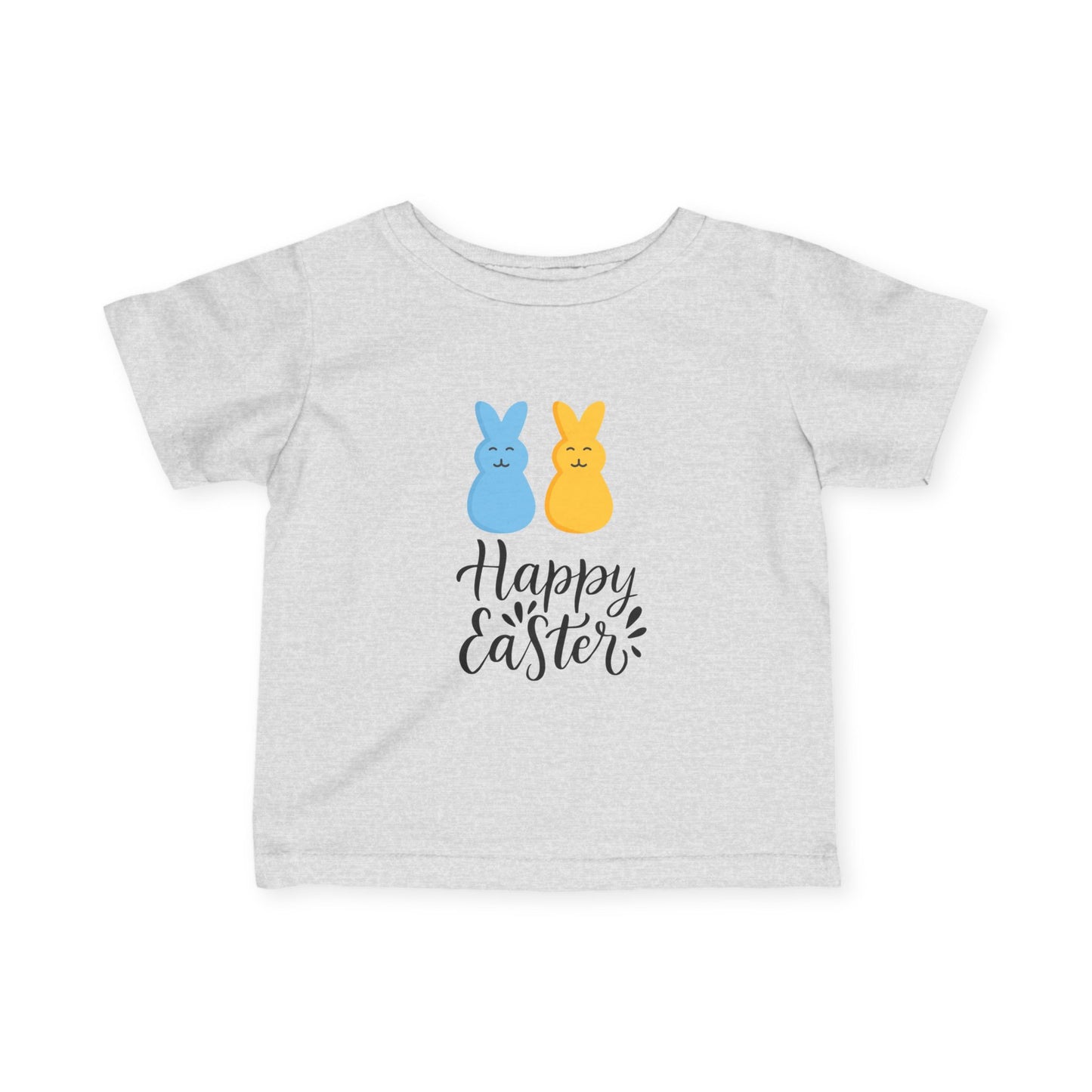 Happy Easter Blue & Yellow Bunny Design Infant T-Shirt