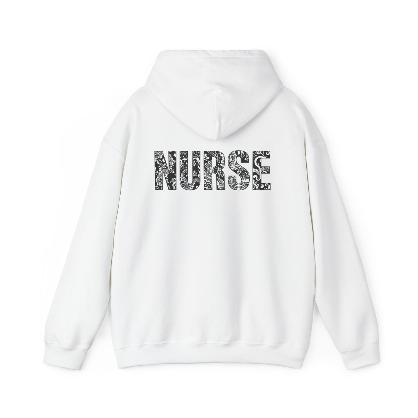 Nurse Floral Hoodie – Comfort Pullover for Nurses, Staff Gift