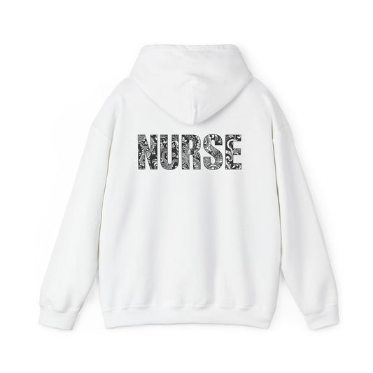 Nurse Floral Hoodie – Comfort Pullover for Nurses, Staff Gift