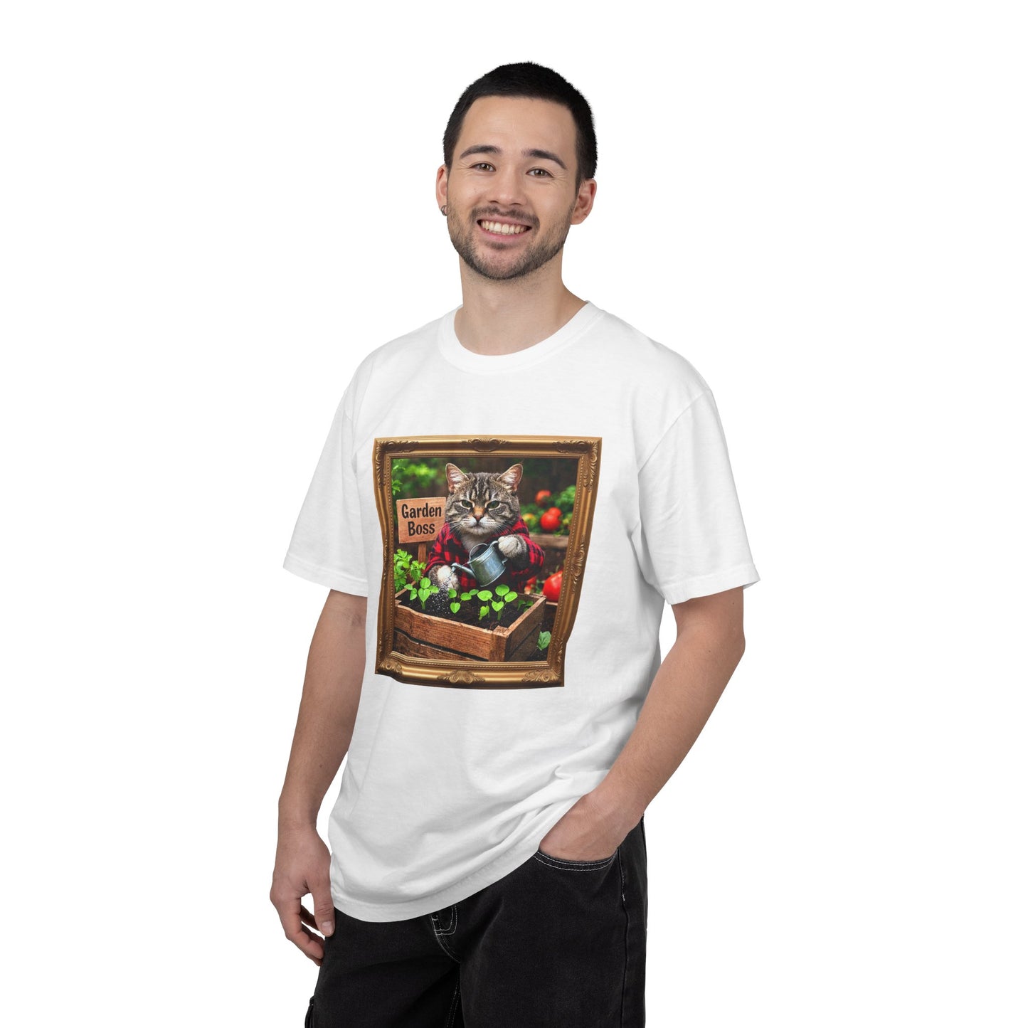 Garden Boss Cat Graphic T-Shirt