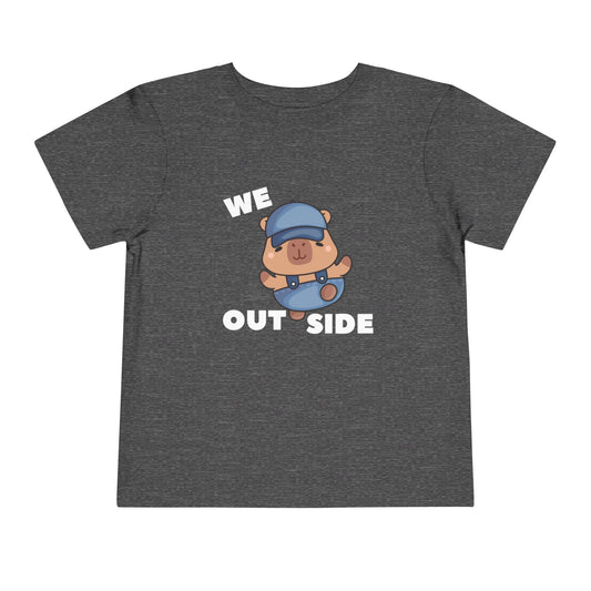 Toddler Capybara 'We Out Side' Graphic T-Shirt