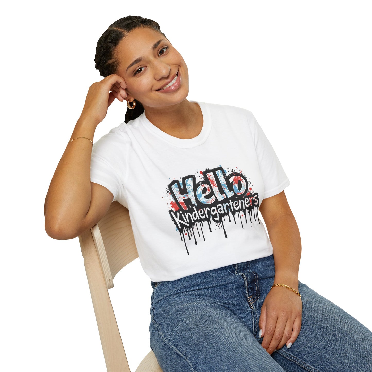 Hello Kindergartners Graphic T-Shirt for Teachers