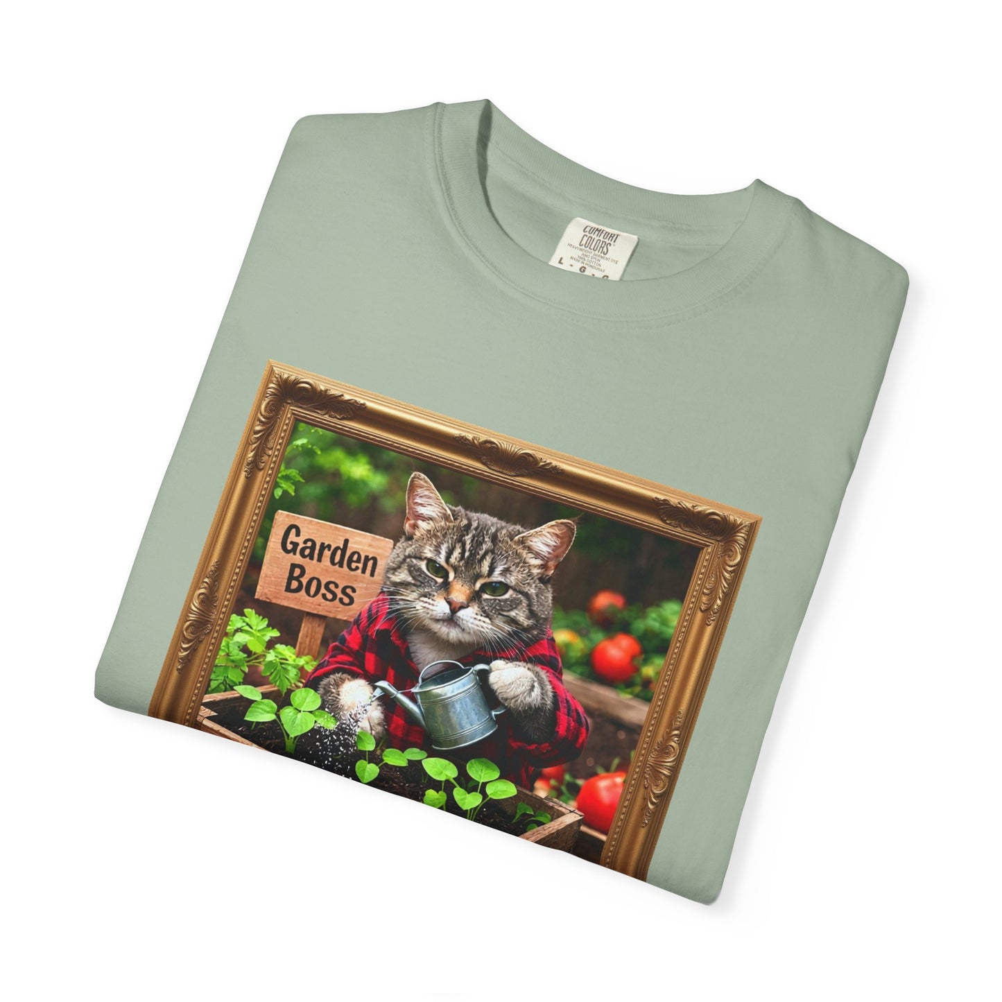 Garden Boss Cat Graphic T-Shirt