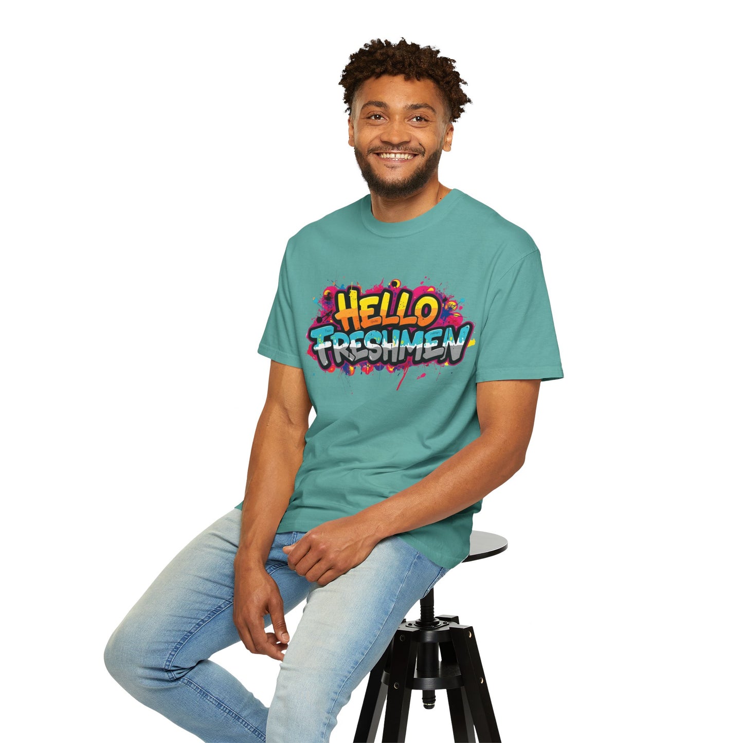 Hello Freshmen Graffiti Teacher T-Shirt