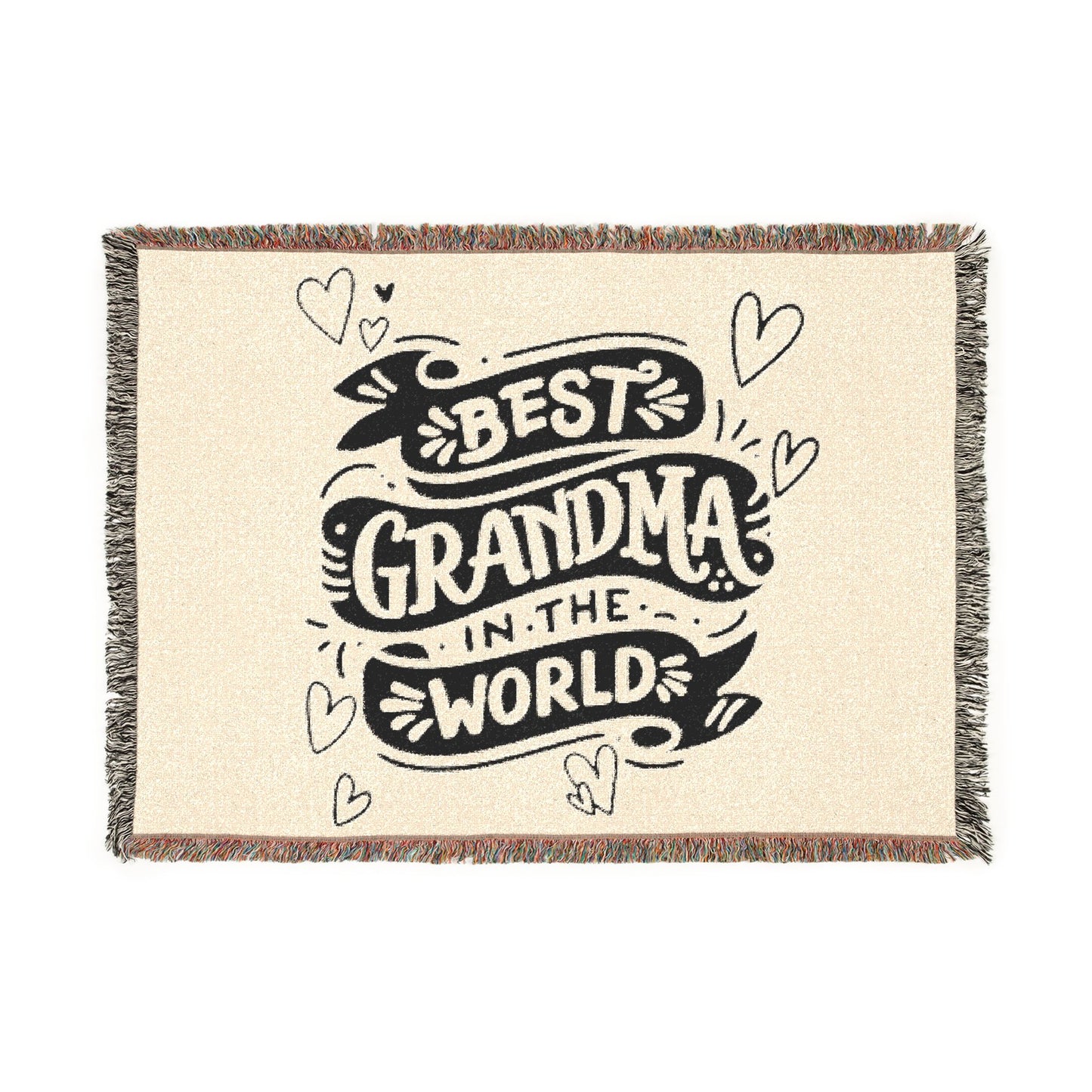 "Best Grandma in the World" Woven Throw | Mother's Day Gift