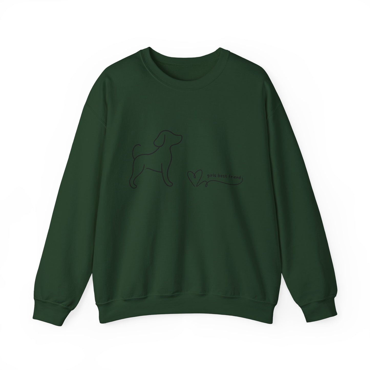 Dog Lover Crewneck Sweatshirt —"Girls Best Friend"