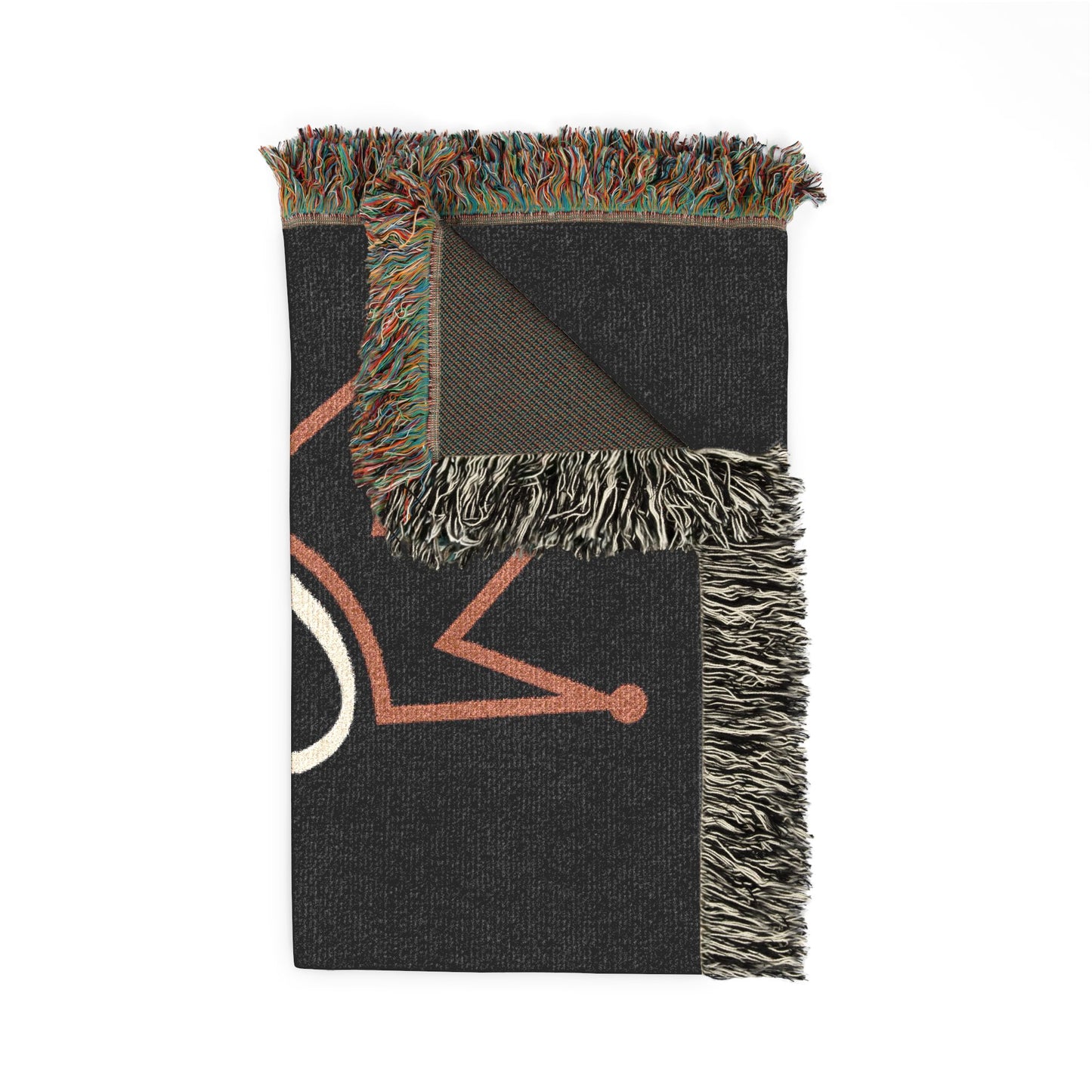 Grandmom Crown Woven Blanket/Throw with Hearts | Mother's Day Gift