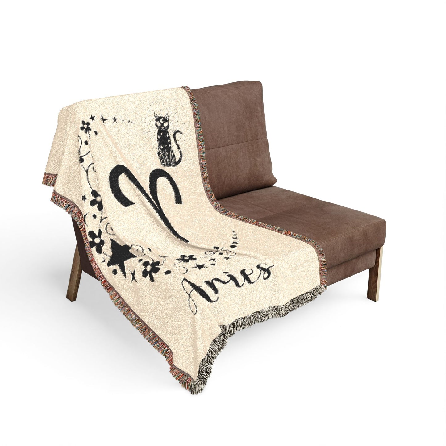 Aries Zodiac Woven Blanket/Throw