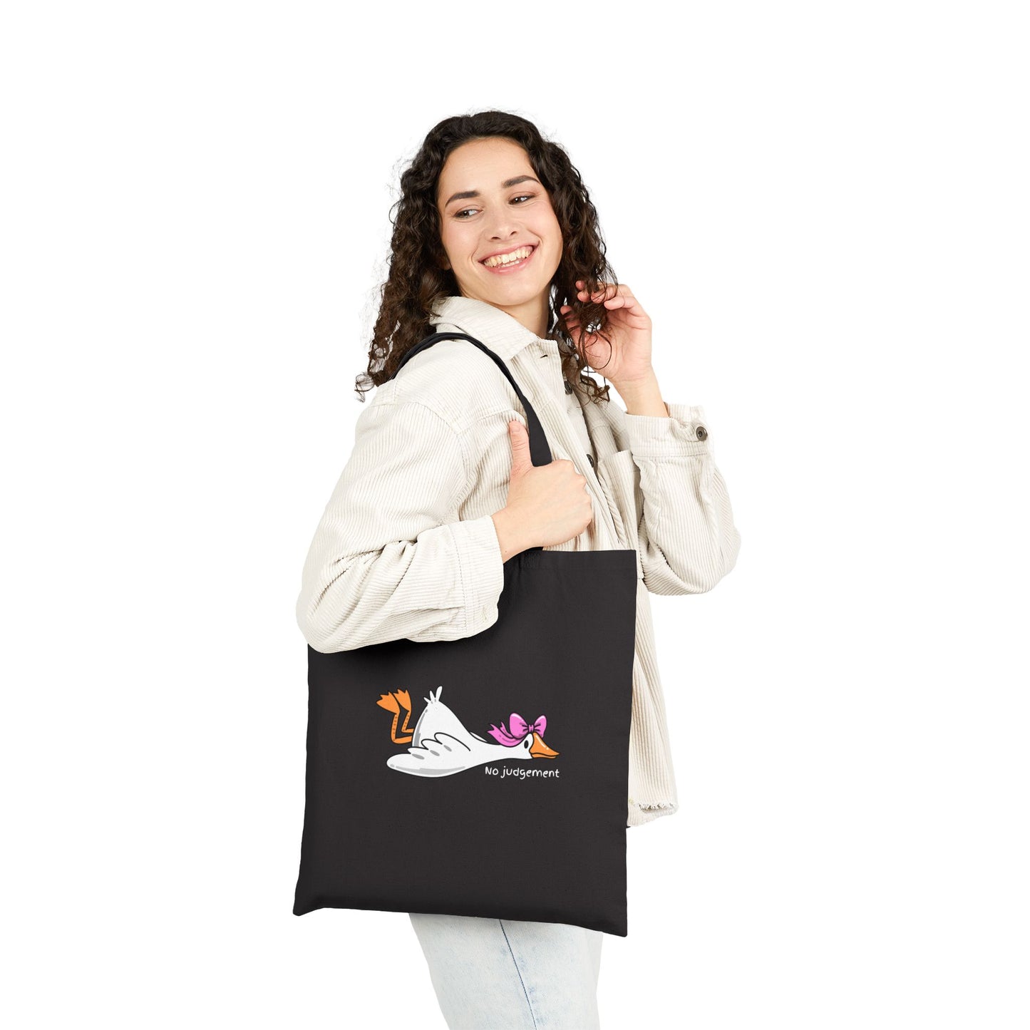 Relaxed Goose Canvas Tote Bag