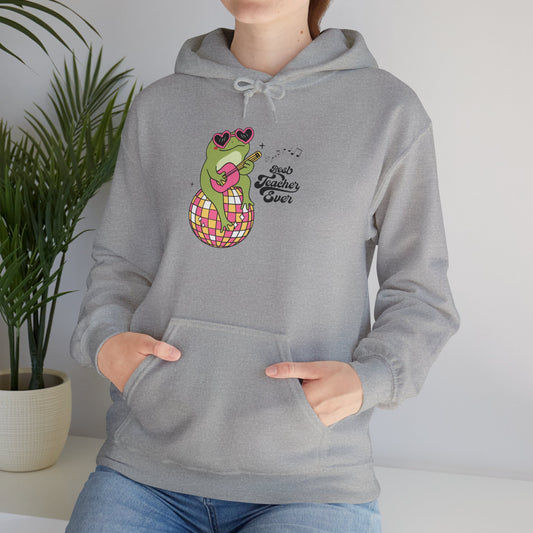 "Good Vibes Only" Cozy Frog Graphic Hoodie