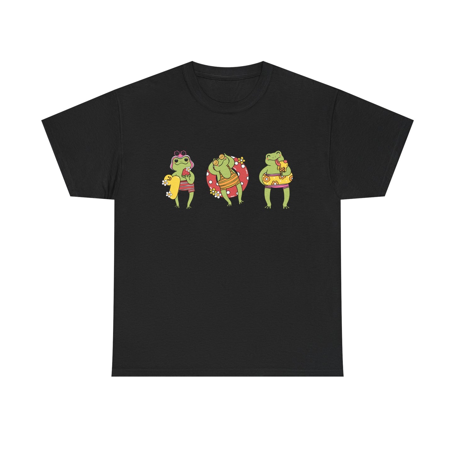 Frog Summer Vibes Graphic T-Shirt
