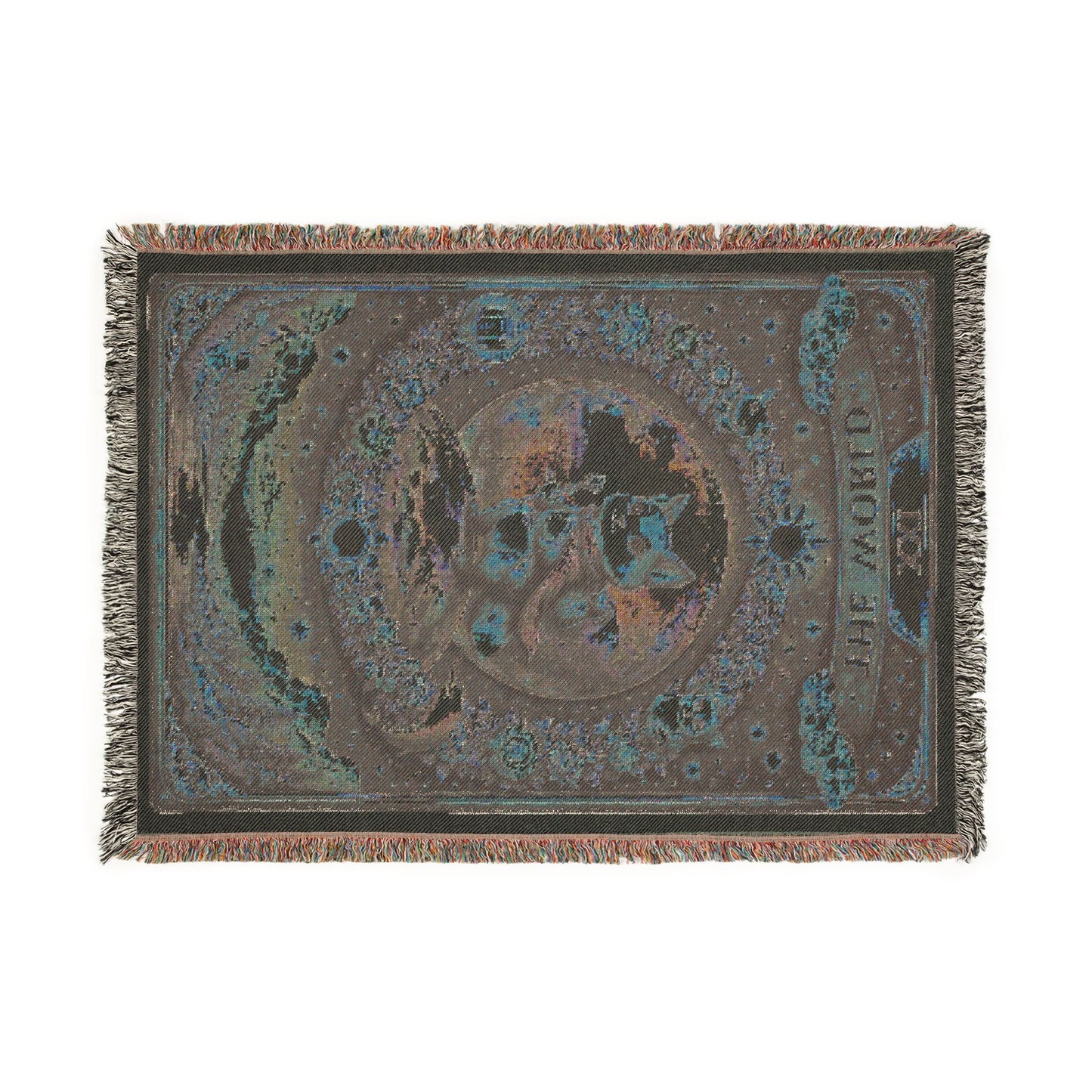 The World Tarot Card Fox Woven Blanket/Throw - 100% Cotton