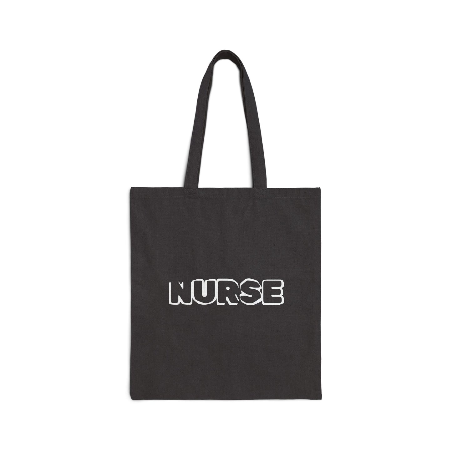 Nurse Cotton Tote Bag – Bold Retro 'NURSE' Canvas Carryall for Healthcare Professionals