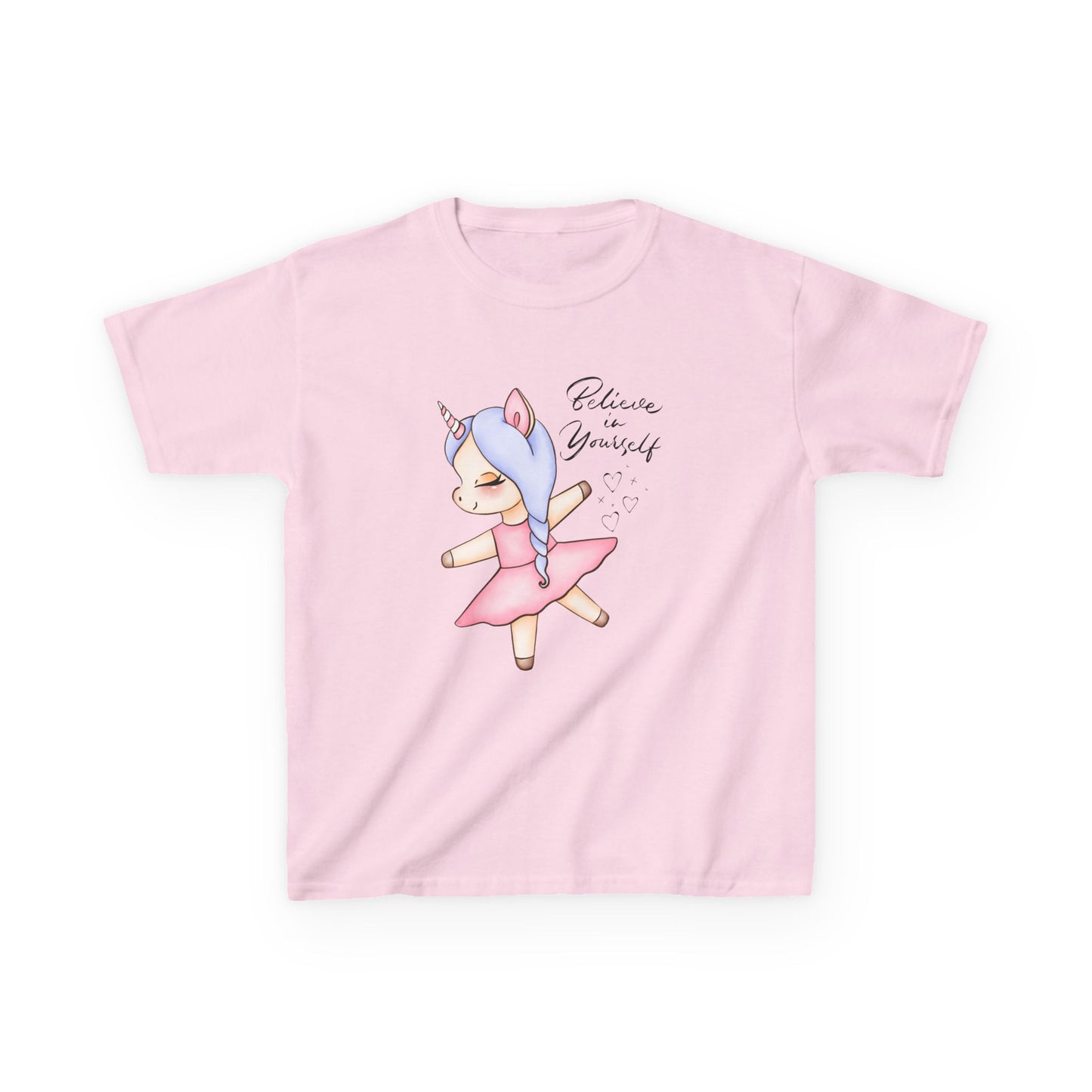 "Believe in Yourself" Unicorn Ballerina Youth T-Shirt