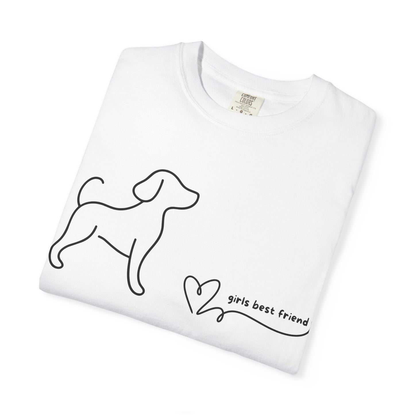 Dog T-Shirt — "Girl's best friend" Minimalist Tee
