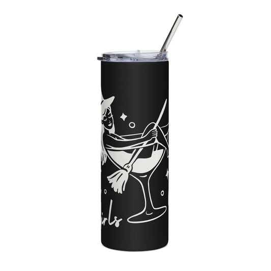 Witch Girls 20oz Stainless Tumbler – Black Witch Cocktail Travel Cup