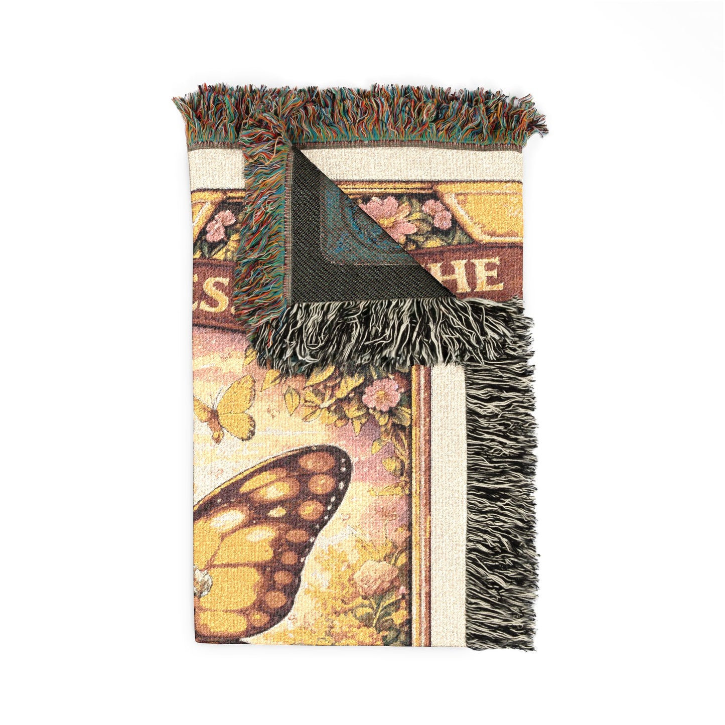 Empress Tarot Card Butterfly Woven Blanket/Throw