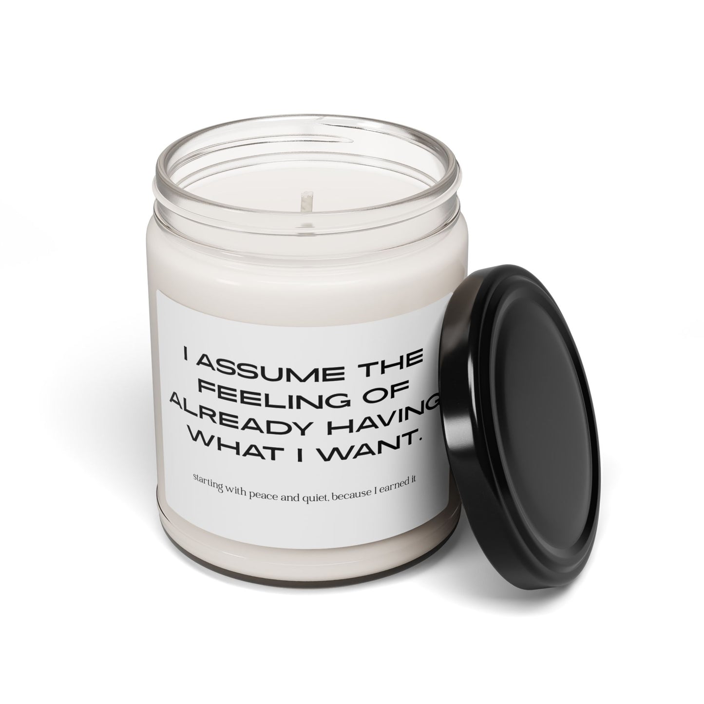 "Assume the Feeling" | Soy Candle | 9oz Jar