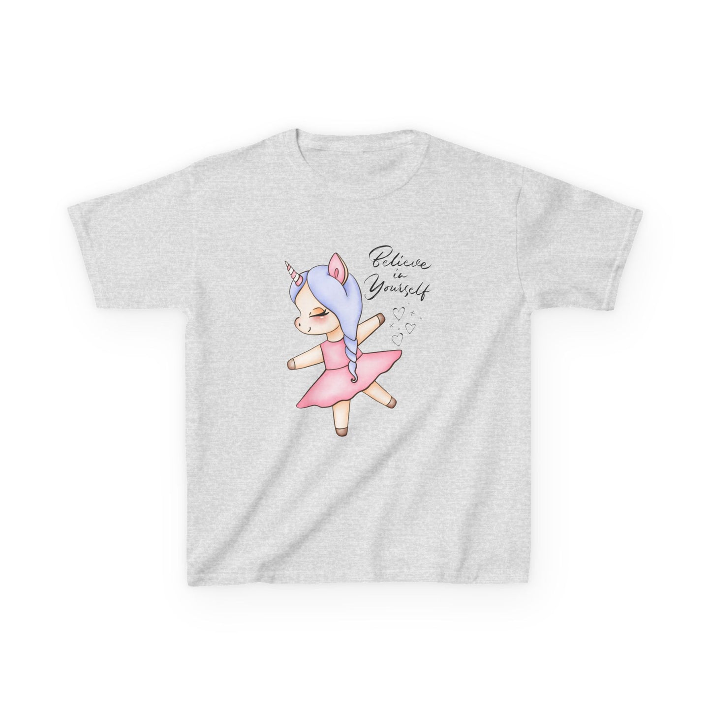 "Believe in Yourself" Unicorn Ballerina Youth T-Shirt