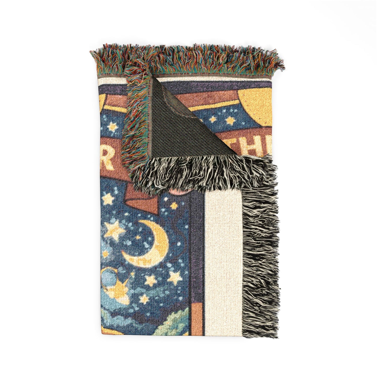 The Star Tarot Card (Deer) Woven Blanket/Throw