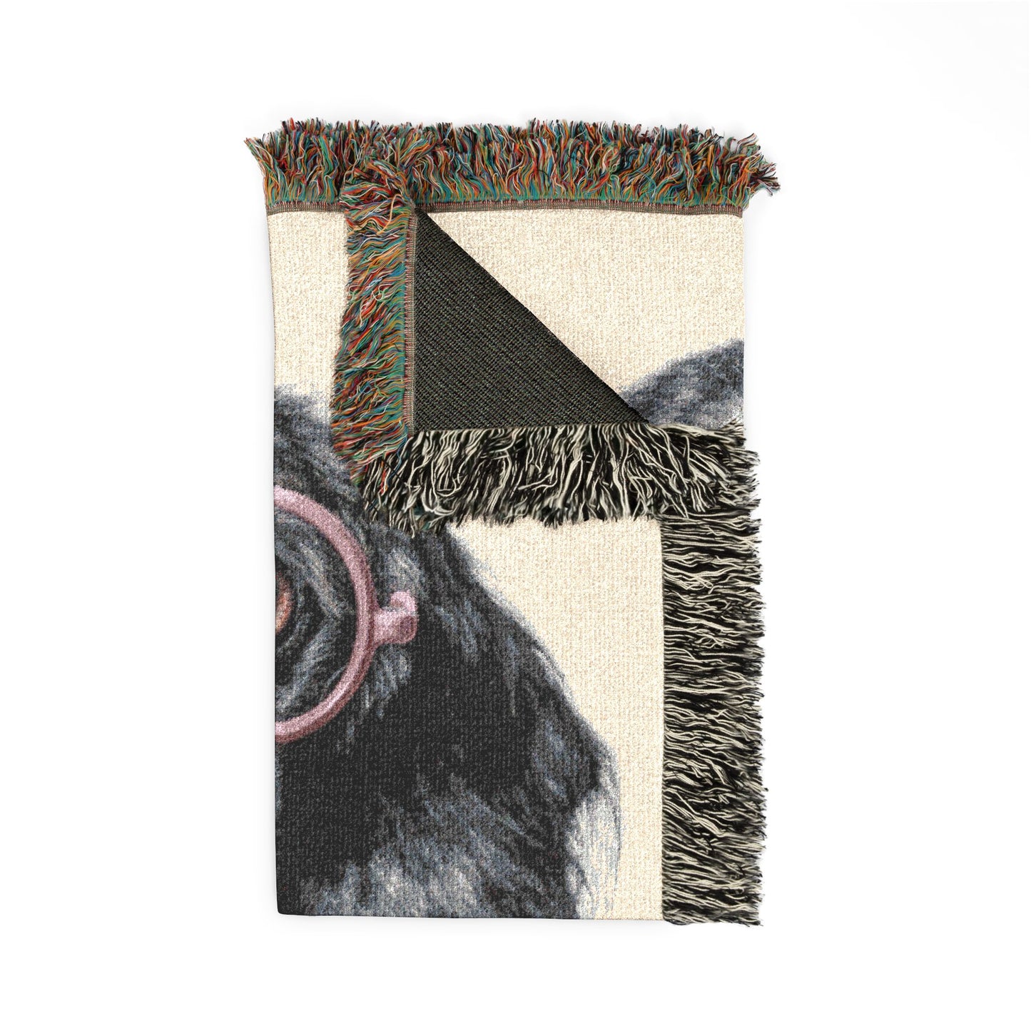 Woven Blanket — 'Good Books & Good Company' Dog Throw