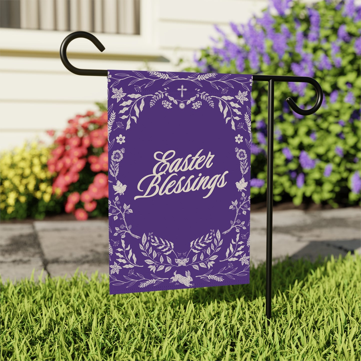 Easter Blessings Garden Flag/Banner