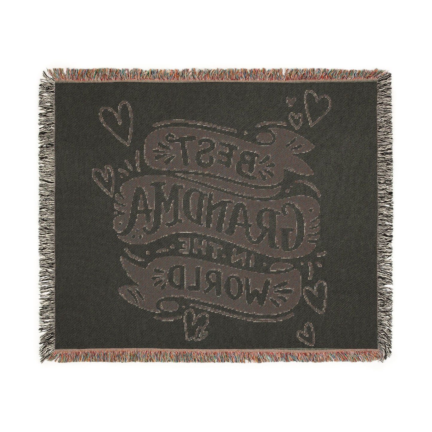 "Best Grandma in the World" Woven Throw | Mother's Day Gift