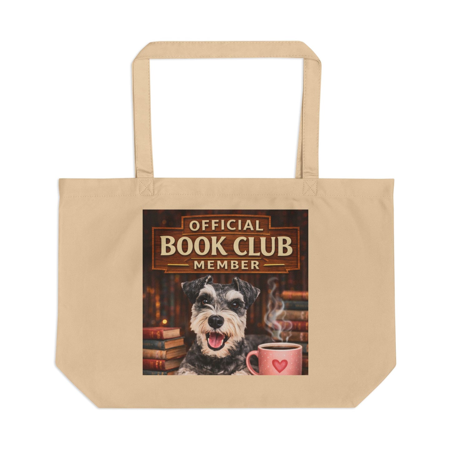 "Official Book Club Member" Dog Tote Bag