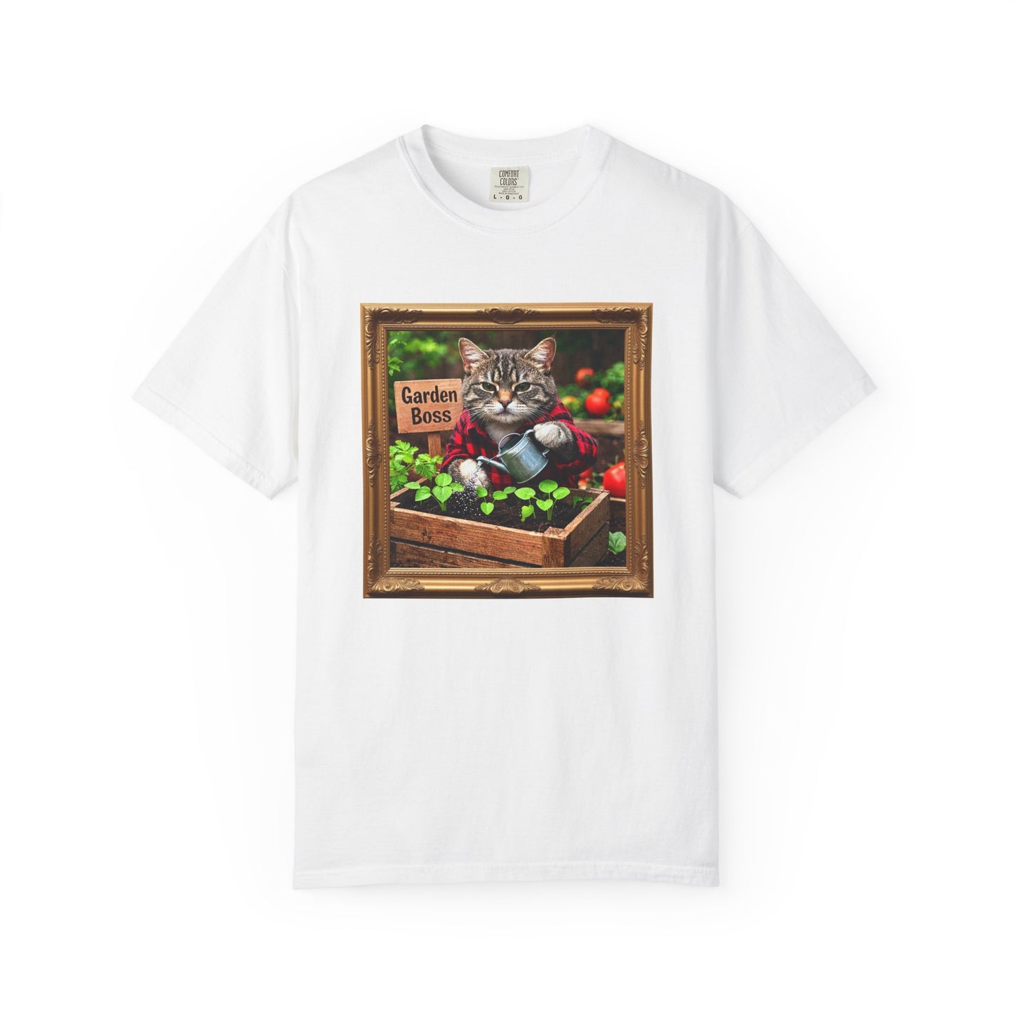 Garden Boss Cat Graphic T-Shirt