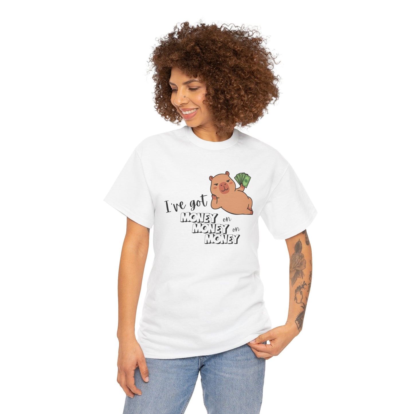 "I’ve got money on money on money" Capybara Graphic T-Shirt