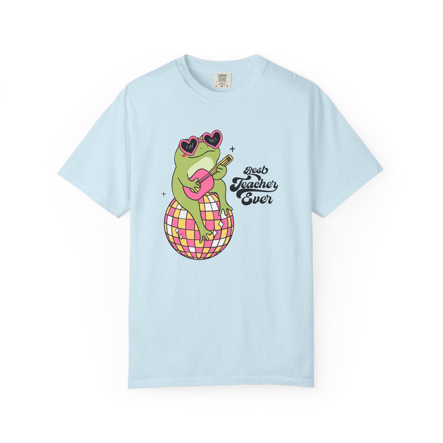 Best Teacher Ever Frog Guitar T-Shirt