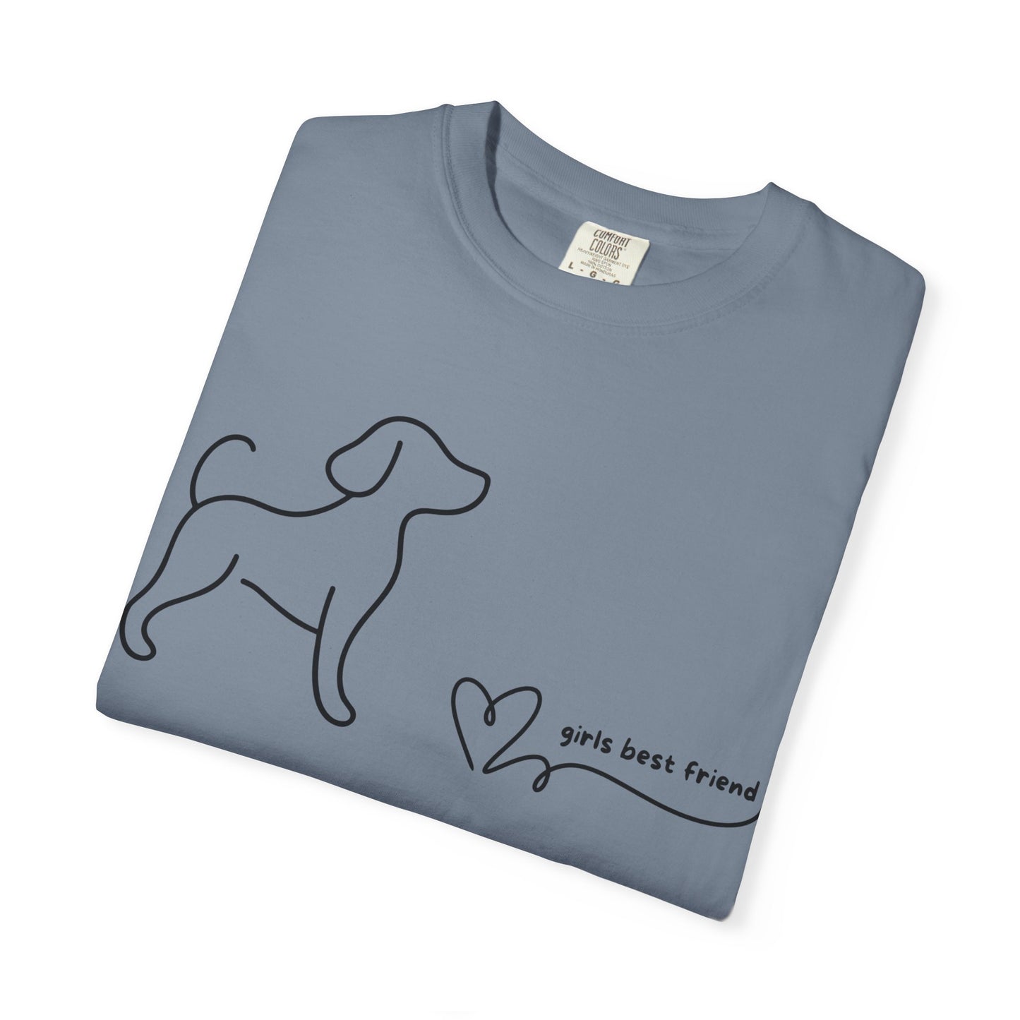 Dog T-Shirt — "Girl's best friend" Minimalist Tee