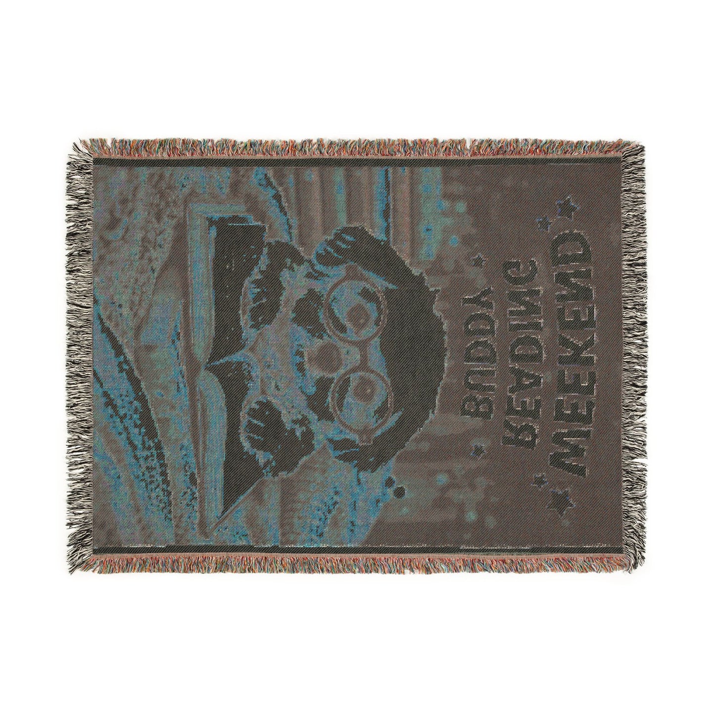 Weekend Reading Buddy Blanket — Dog Reading Throw for Book Lovers