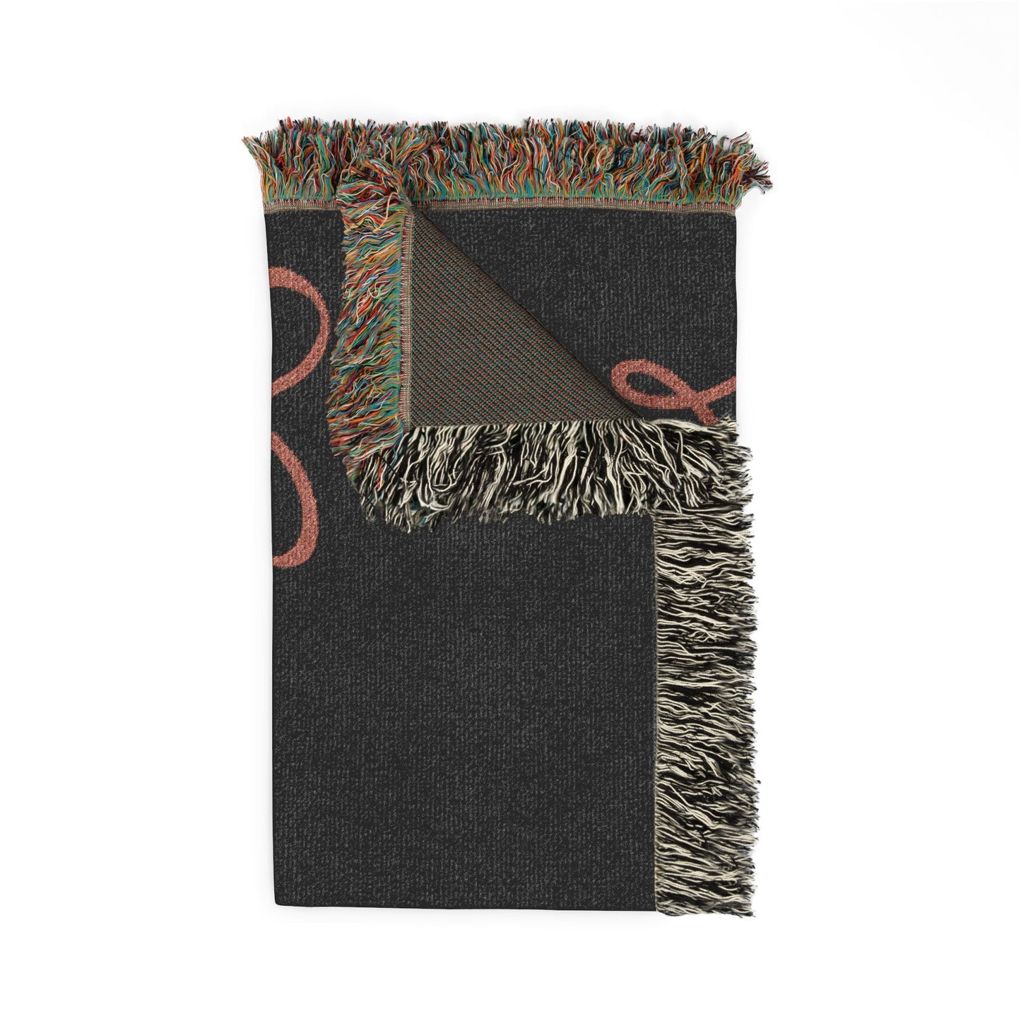 Grandma Est. 2026 BLACK Woven Blanket | New Grandmom Gift