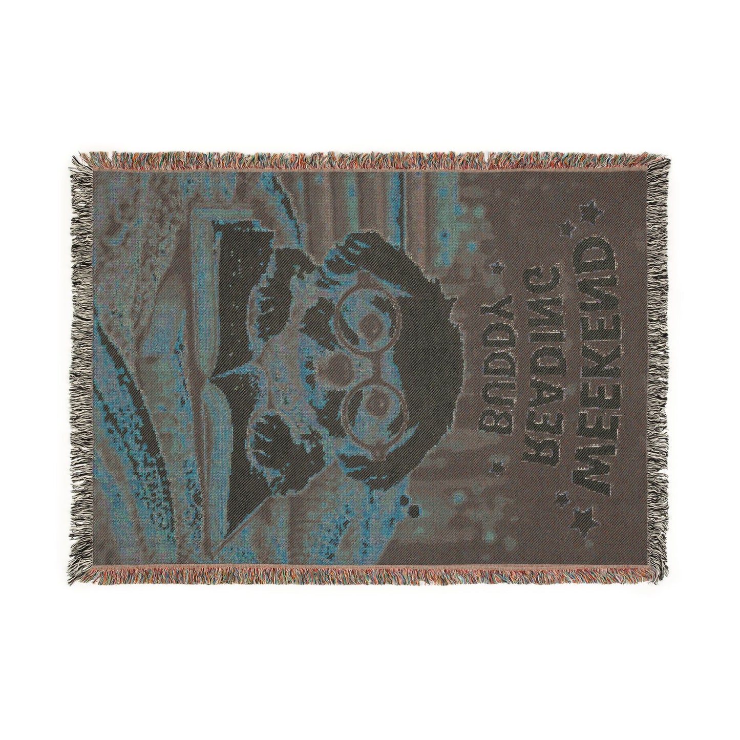 Weekend Reading Buddy Blanket — Dog Reading Throw for Book Lovers
