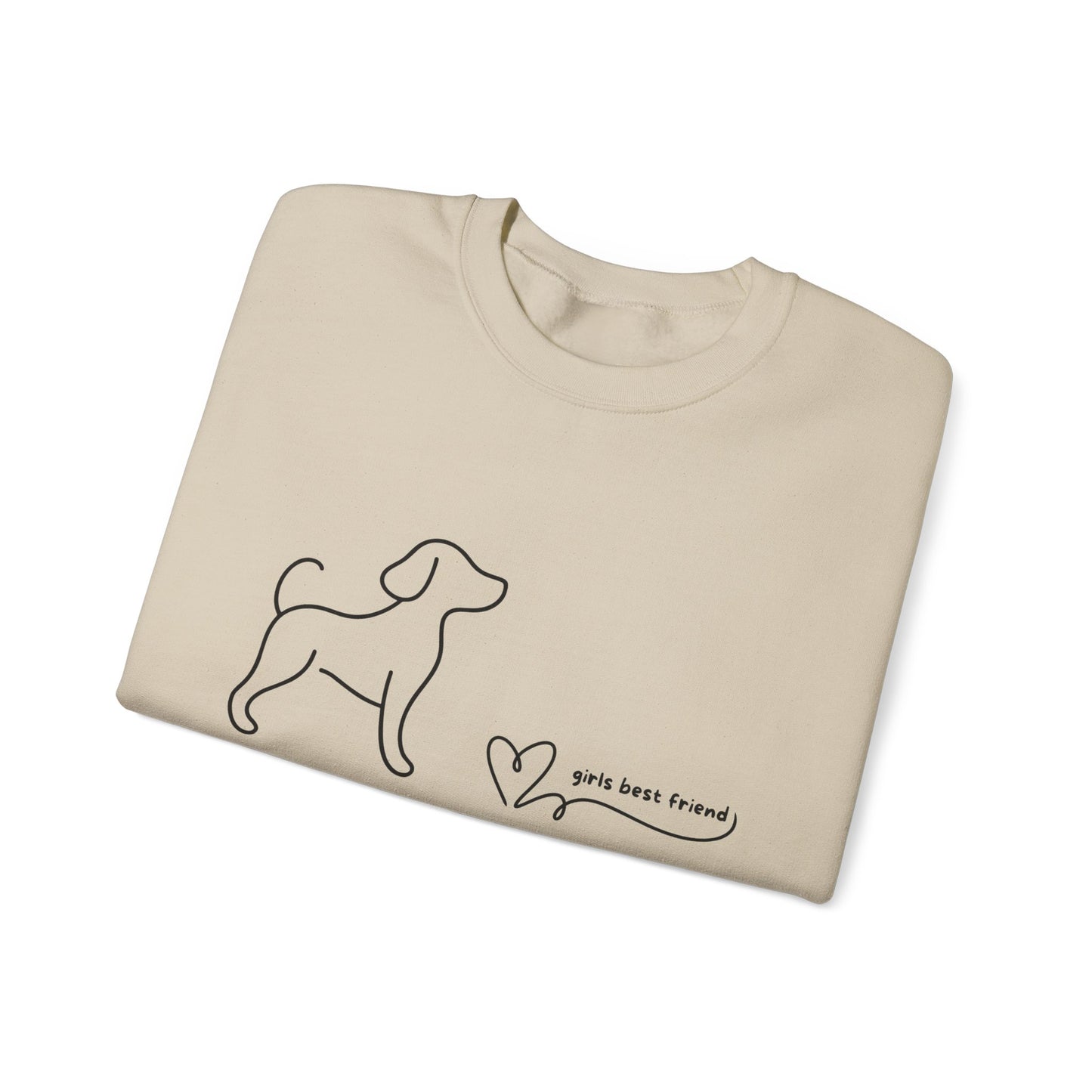 Dog Lover Crewneck Sweatshirt —"Girls Best Friend"
