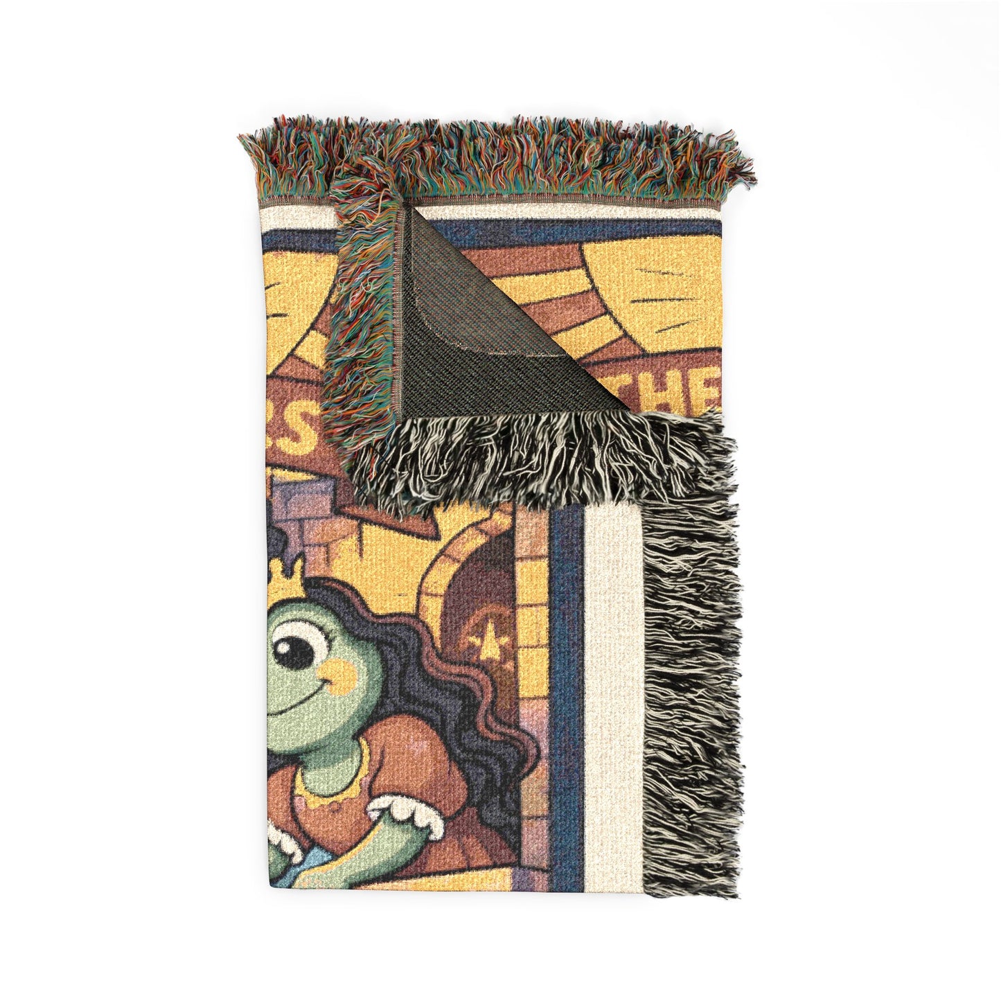 The Lovers Tarot Card (Frogs) Woven Blanket or Tapestry Throw