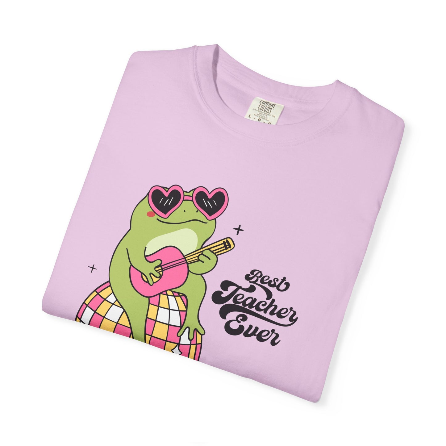 Best Teacher Ever Frog Guitar T-Shirt