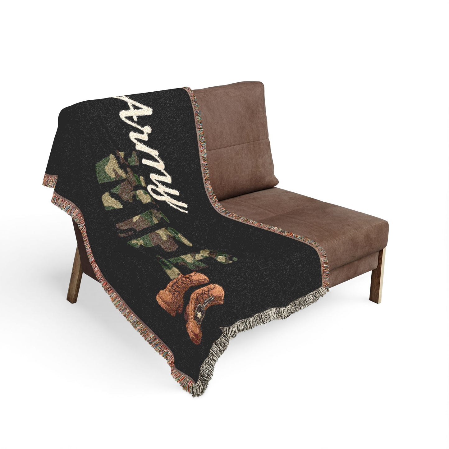 Army Wife Woven Blanket