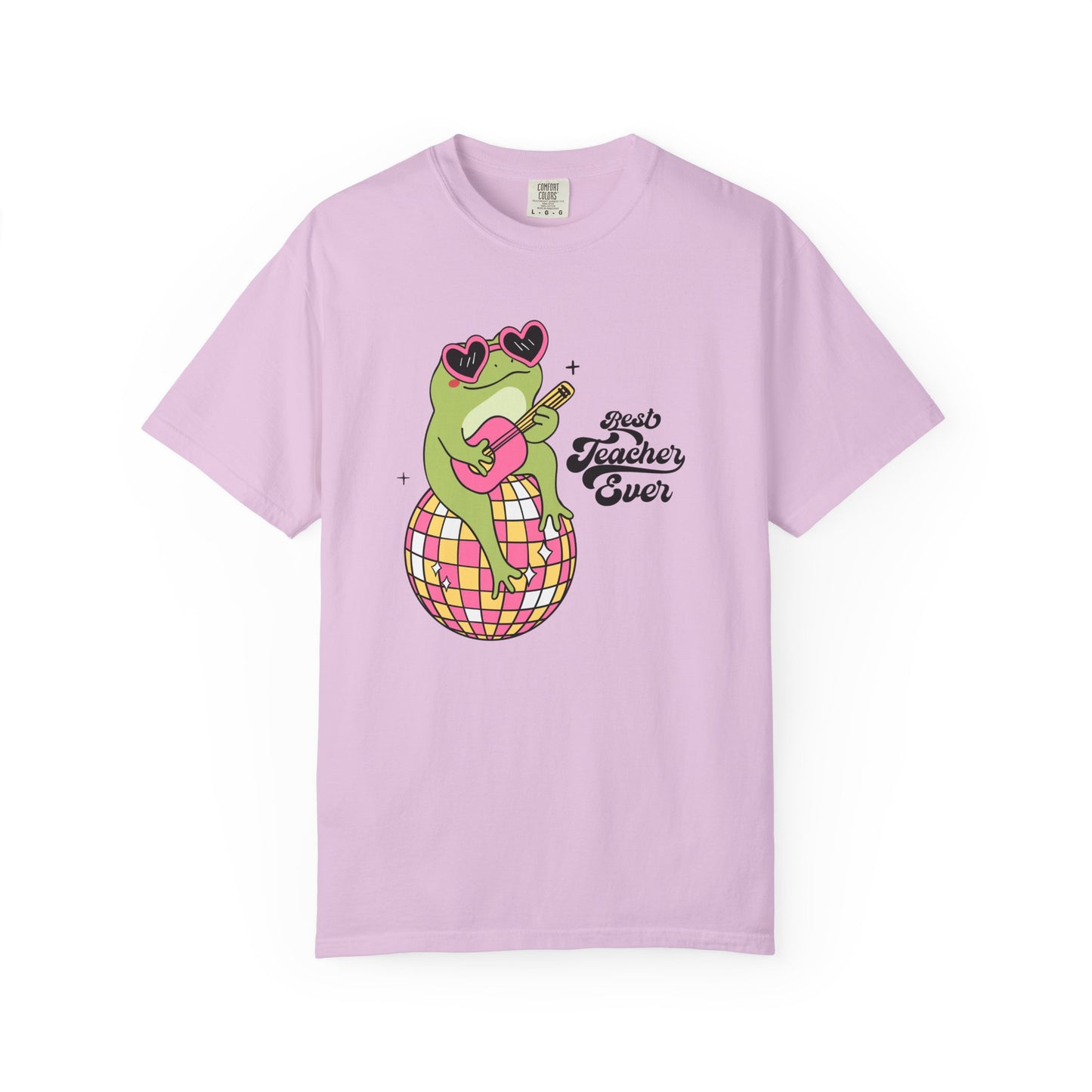 Best Teacher Ever Frog Guitar T-Shirt