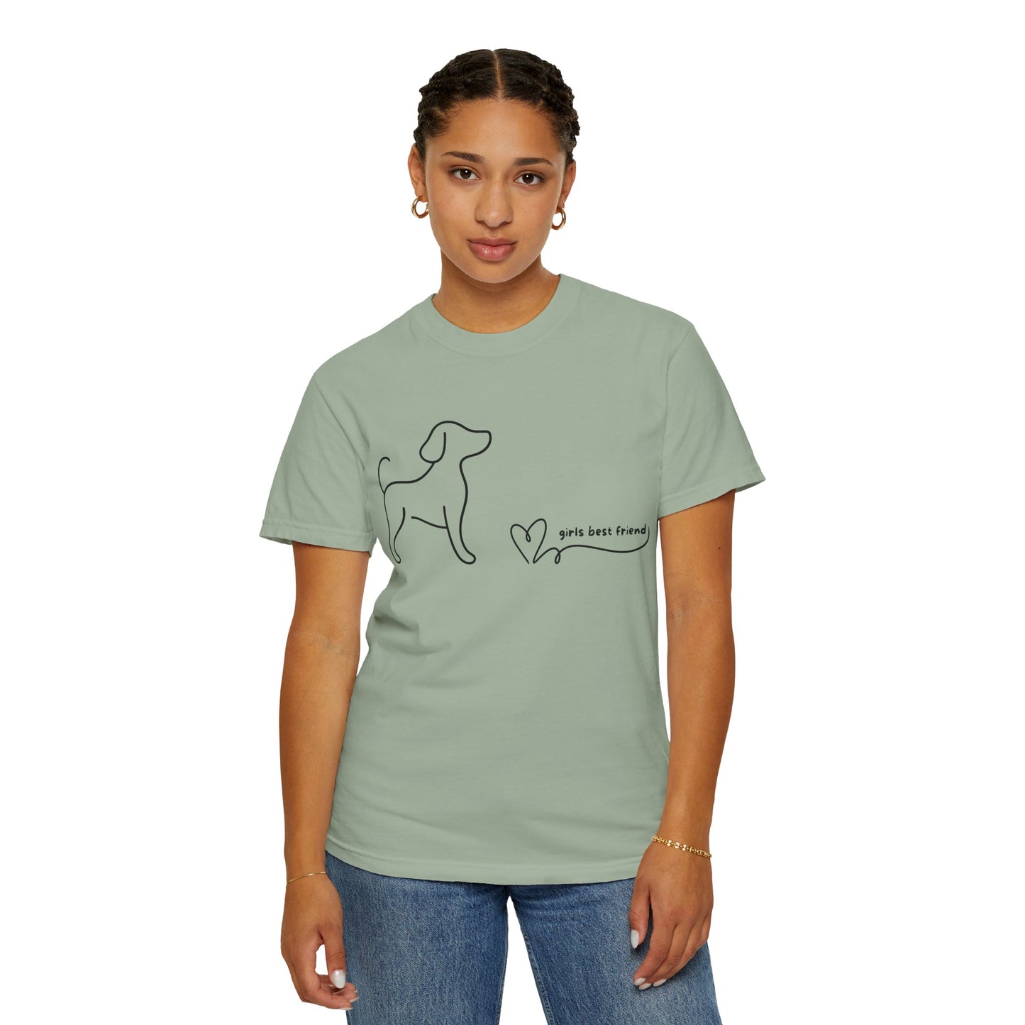 Dog T-Shirt — "Girl's best friend" Minimalist Tee