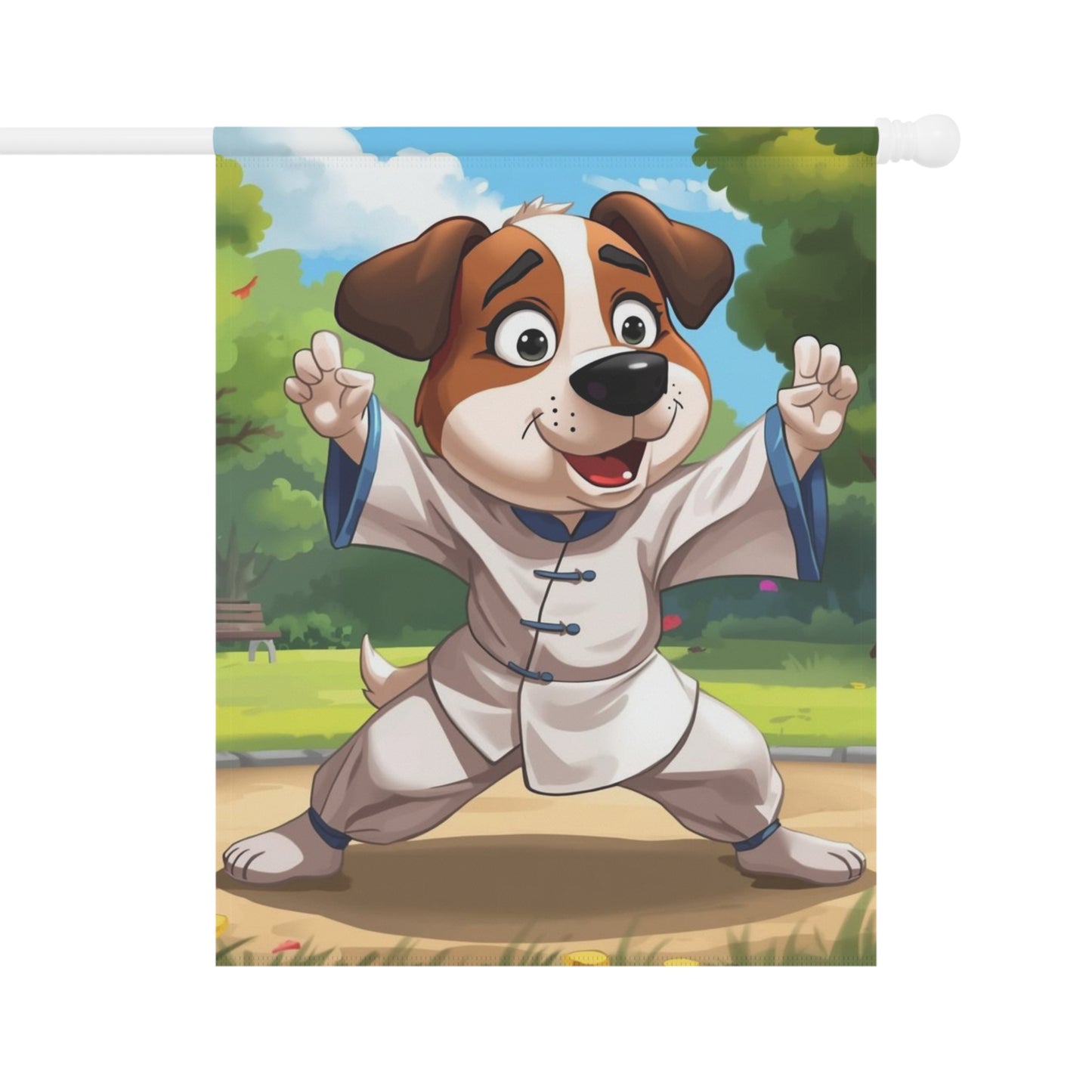 Martial Arts Dog Garden Flag/House Banner