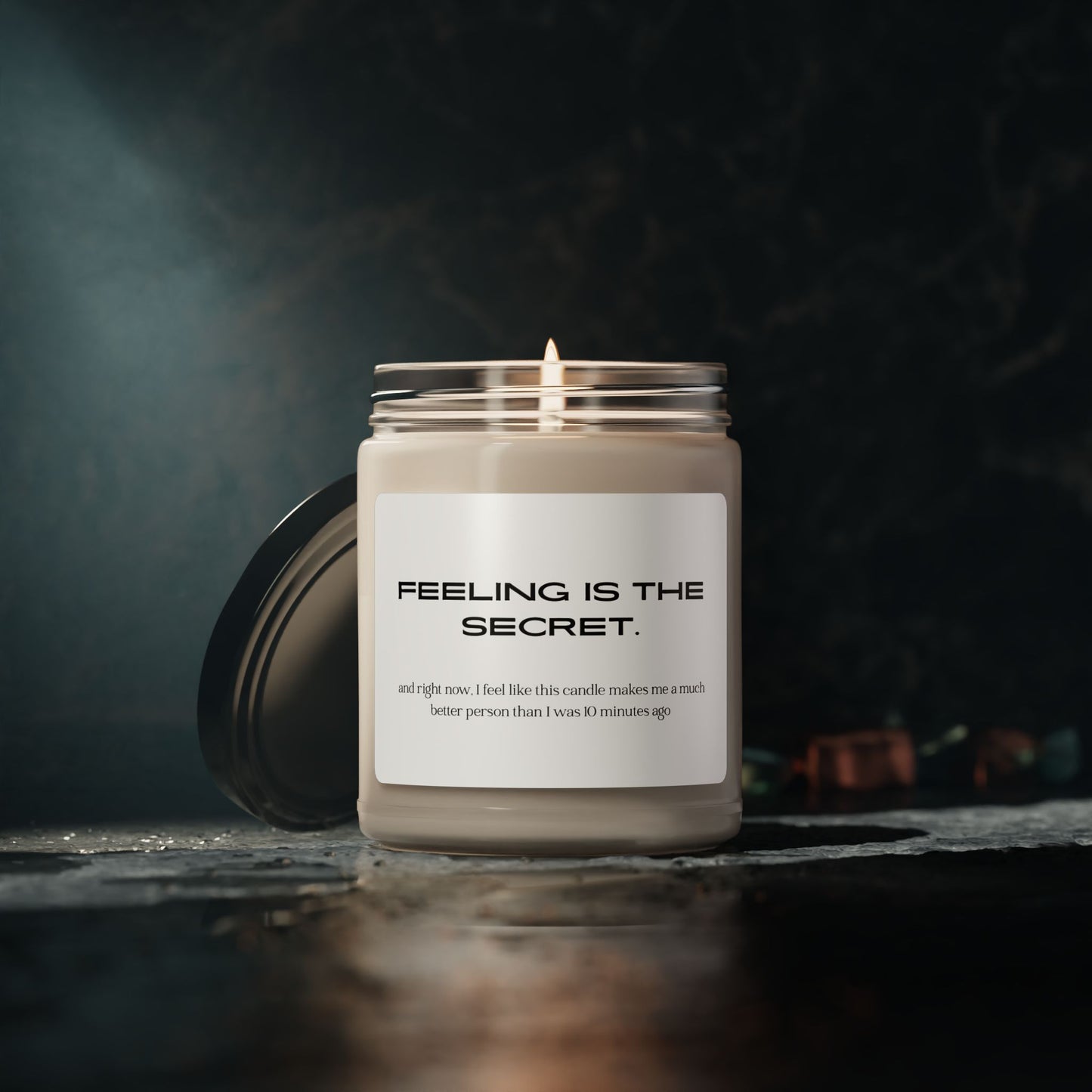 "Feeling Is The Secret" | Soy Candle | 9oz Jar