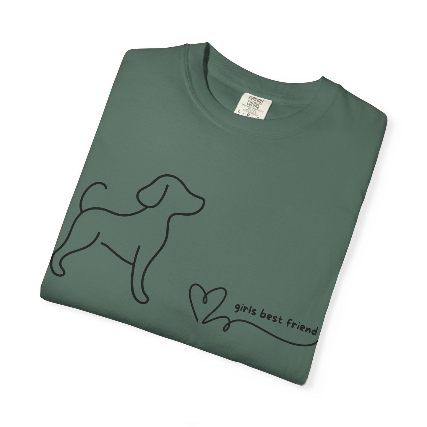 Dog T-Shirt — "Girl's best friend" Minimalist Tee