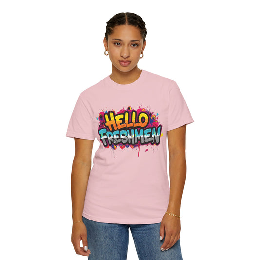 Hello Freshmen Graffiti Teacher T-Shirt