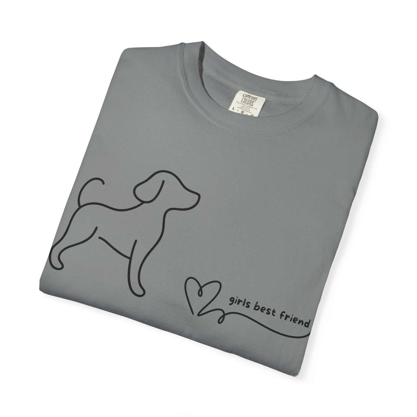 Dog T-Shirt — "Girl's best friend" Minimalist Tee
