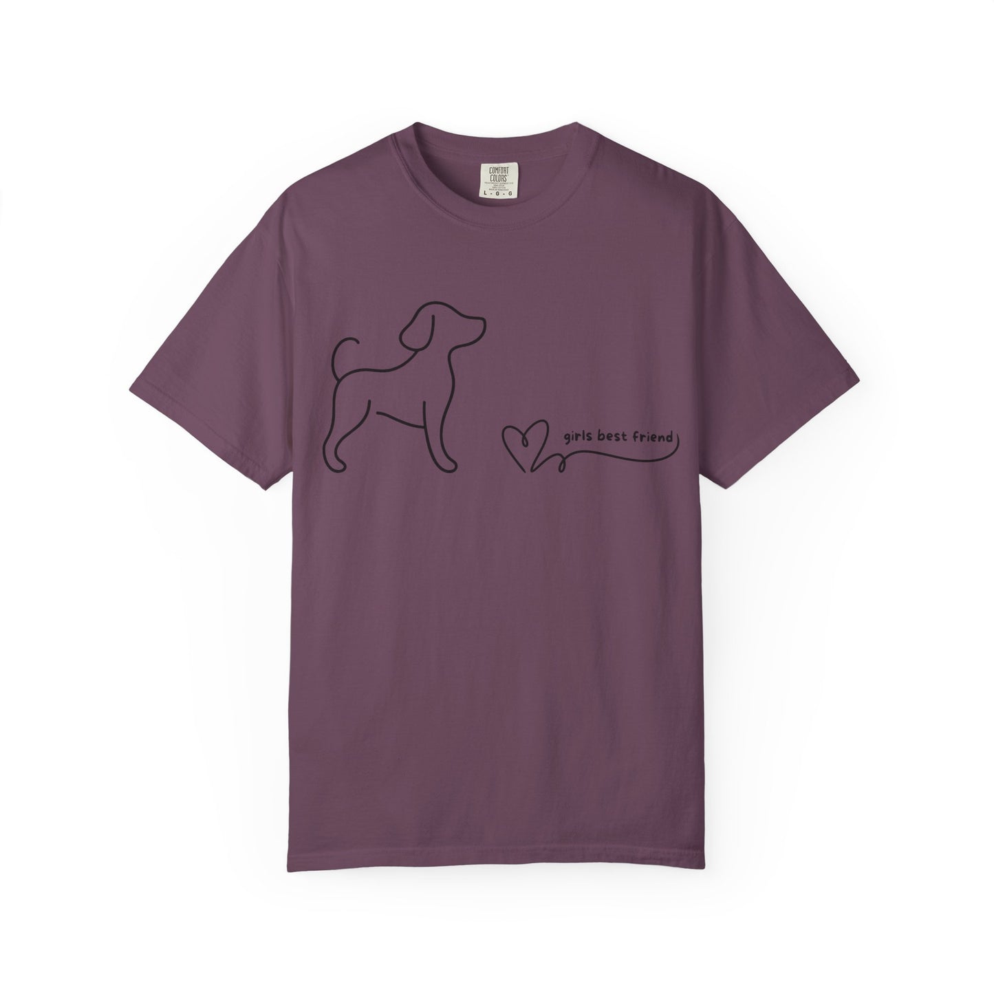 Dog T-Shirt — "Girl's best friend" Minimalist Tee
