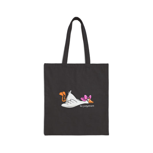 Relaxed Swan Canvas Tote Bag
